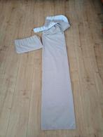 Zandkleurige gordijnen tweedelig, Beige, Ophalen of Verzenden, Zo goed als nieuw, 200 cm of meer