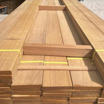 Bangkirai hardhouten vlonderplanken - Terrasdelen 25x145mm beschikbaar voor biedingen