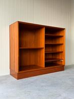 Modulaire Teak Wandkast H.W. Klein Bramin Denmark, Ophalen, Met plank(en), Gebruikt, 100 tot 150 cm