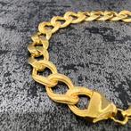 14 karaat gouden armband cuban schakel, Ophalen of Verzenden, Zo goed als nieuw, Goud