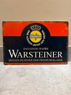 Nieuw metalen wandbordje Warsteiner bier Mancave Bar Café, Ophalen of Verzenden, Zo goed als nieuw, Reclamebord, Plaat of Schild