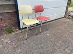 Twee vintage Brabantia keukenstoeltjes, Huis en Inrichting, Stoelen, Ophalen, Gebruikt, Twee, Overige kleuren