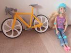 Barbiepop met fiets, Ophalen of Verzenden, Gebruikt, Barbie