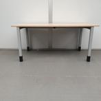 Steelcase bureau werktafel buro168x80 cm ahorn kleur blad, Huis en Inrichting, Bureaus, In hoogte verstelbaar, Gebruikt, Ophalen