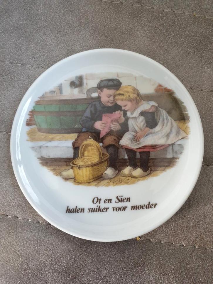 Wandbordje  Ot en Sien, Antiek en Kunst, Antiek | Wandborden en Tegels, Ophalen of Verzenden