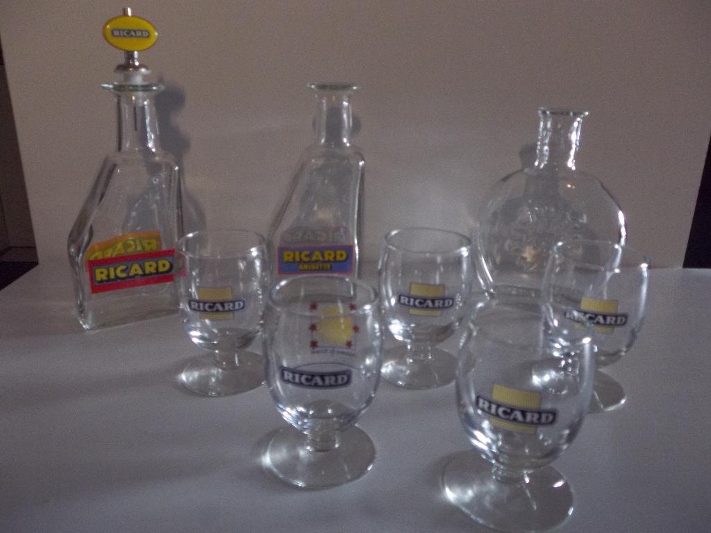 Ricard glazen, waterkannen en meer, Verzamelen, Glas en Borrelglaasjes, Nieuw, Overige typen, Ophalen