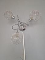 Wand/plafond lamp, drie bollen, zilvergrijs, Huis en Inrichting, Lampen | Wandlampen, Gebruikt, Ophalen of Verzenden