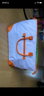 Witte schoudertas met oranje details, Ophalen of Verzenden, Zo goed als nieuw, Oranje