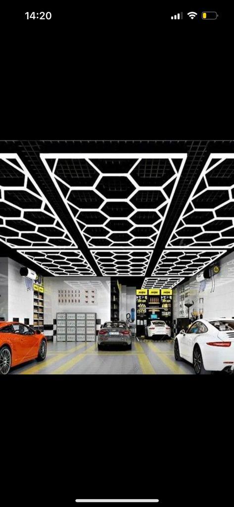 Hexagon led honingraat verlichting, Doe-het-zelf en Verbouw, Bouwverlichting, Nieuw, 200 tot 500 watt, Ophalen