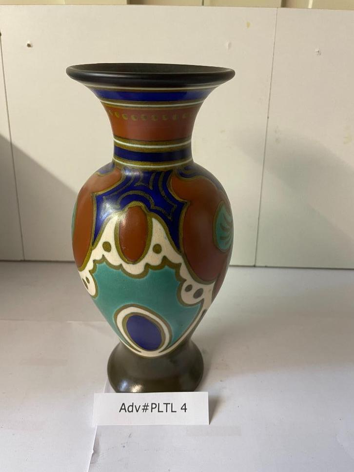 Sierlijke vaas van Plateel aardewerk - ADV#PLTL 4, Antiek en Kunst, Antiek | Keramiek en Aardewerk, Ophalen