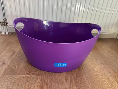 Koziol paarse ovale opbergmand / opbergbak, Huis en Inrichting, Woonaccessoires | Schalen en Manden, Zo goed als nieuw, Mand, Ovaal