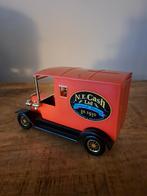 Vintage spaarpot in vorm klassieke auto pt339, Verzamelen, Spaarpotten, Kunststof, Gebruikt, Vervoermiddel, Ophalen of Verzenden