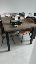 Eettafel, Huis en Inrichting, Tafels | Eettafels, Ophalen, 50 tot 100 cm, Zo goed als nieuw, Metaal