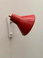 Anvia wall lamp red and white 70s, wandlamp vintage, Ophalen of Verzenden, Gebruikt, Metaal, Mid century modern vintage design
