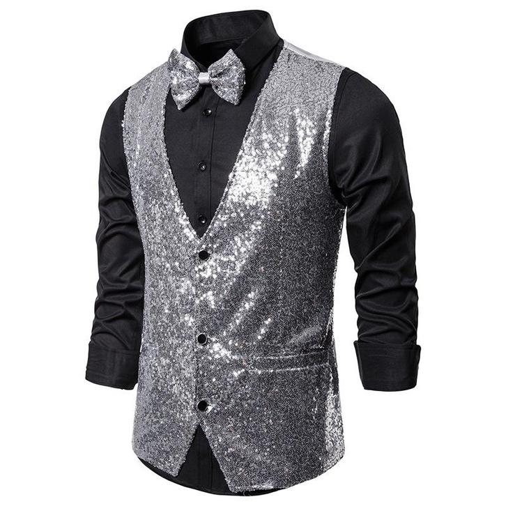 Heren zilveren glitter gilet giletje feest party kostuum, Kleding | Heren, Carnavalskleding en Feestkleding, Nieuw, Kleding, Overige thema's