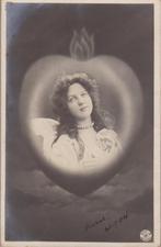 Meisje met lang haar Fraaie super oude Ansichtkaart uit 1904, Ophalen of Verzenden, Voor 1920, Kinderen