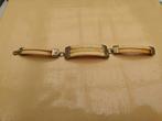 Vintage Armband met Been en Zilver, Ophalen of Verzenden, Gebruikt, Zilver, Overige materialen