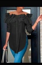 Nieuw zwart blouse, Ophalen of Verzenden, Nieuw, Maat 42/44 (L), Zwart