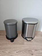Pedaalemmer Prullenbak 2 Stuks, Met pedaal, Ophalen of Verzenden, Zo goed als nieuw, Minder dan 10 liter