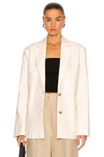 LouLou studio bamboo linnen blazer L yvory, Ophalen of Verzenden, Zo goed als nieuw