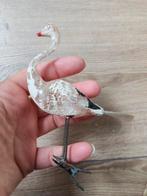 Vintage kerst ornament zwaan op knijper, Ophalen of Verzenden, Gebruikt