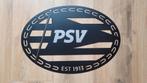 PSV logo - 60 x 40 cm - RVS gelakt - wanddecoratie, Nieuw, Ophalen of Verzenden