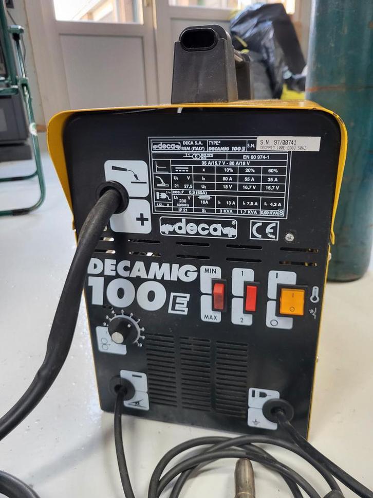 Decamig 100E lasapparaat met lege fles, Doe-het-zelf en Verbouw, Gereedschap | Lasapparaten, Gebruikt, Co2, Ophalen