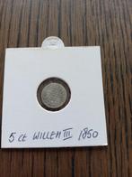 5 cent zilver Willem III 1850, Postzegels en Munten, Munten | Nederland, Ophalen of Verzenden