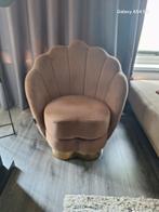 VT Wonen Velvet Fauteuil - Prachtige Shell Stoel, Huis en Inrichting, Minder dan 75 cm, Ophalen of Verzenden, Zo goed als nieuw