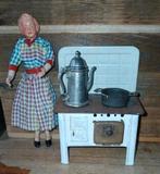 Antiek poppenhuis fornuisje, Ophalen of Verzenden