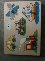 Goki puzzel voertuigen met geluid, Ophalen of Verzenden, Zo goed als nieuw