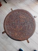 Indonesisch Bijzettafeltje met Houtsnijwerk wajang, Antiek en Kunst, Antiek | Meubels | Tafels, Ophalen