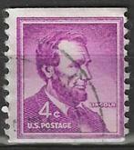 USA 1954 - Yvert 589a - Abraham Lincoln (ST), Postzegels en Munten, Verzenden, Gestempeld, Noord-Amerika