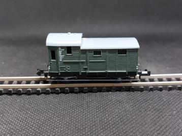 Minitrix 13254 - Goederentrein begeleidingswagen Pwg (13605) beschikbaar voor biedingen