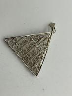 Z762 Prachtige zilveren hanger filigrain, Ophalen of Verzenden, X, Zilver, Zilver
