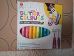 Glitter twinmarkers, Ophalen of Verzenden, Zo goed als nieuw, Potlood of Stift