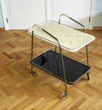 Zeldzaam barwagen vintage serveerwagen jaren 50 Rockabilly, Huis en Inrichting, Ophalen, Gebruikt, Minder dan 25 cm, Rond