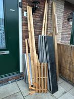 Gratis afhalen - oud hout - brandhout, Tuin en Terras, Palen, Balken en Planken, Ophalen, Gebruikt, 180 tot 250 cm, Balken