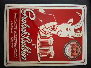 Reclame borden Grolsch beschikbaar voor biedingen