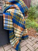 Prachtige vintage geblokte  wollen deken, Huis en Inrichting, Woonaccessoires | Plaids en Woondekens, Ophalen of Verzenden, Zo goed als nieuw