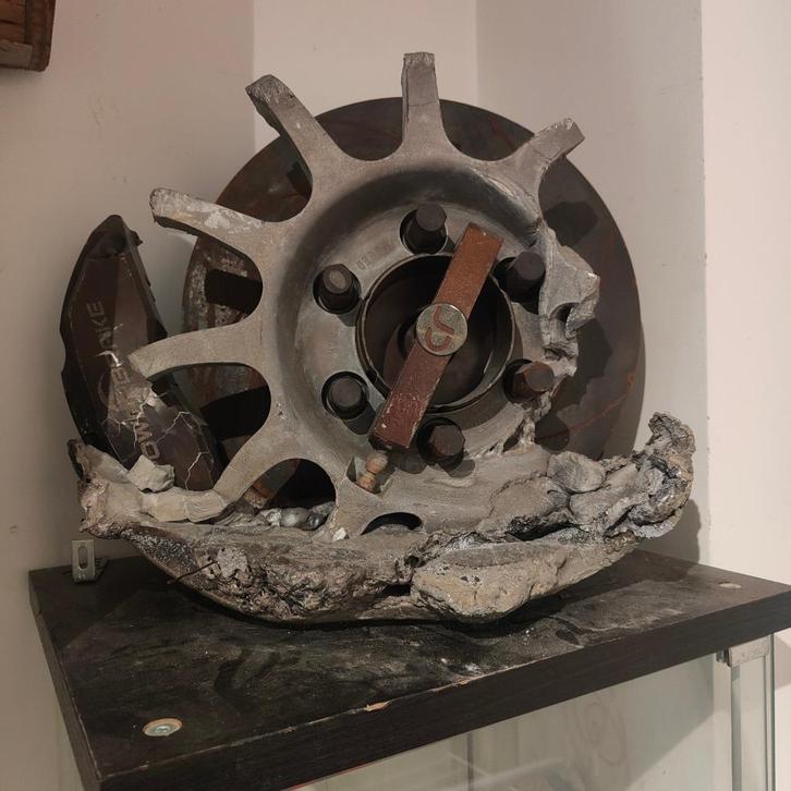 orgineel achterwiel van parijs dakar relly, Verzamelen, Overige Verzamelen, Gebruikt, Ophalen