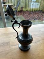 tinnen sierkan met klepdeksel, Antiek en Kunst, Antiek | Tin, Ophalen of Verzenden