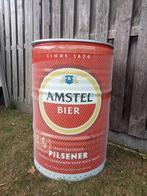 Groot blik Amstel bier , evt te gebruiken als bbq, Ophalen, Zo goed als nieuw, Reclamebord
