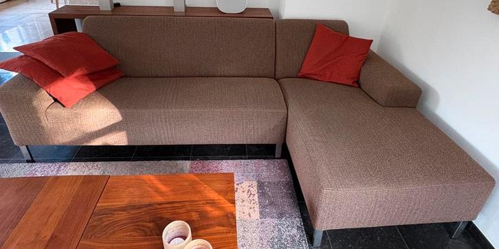 Hoekbank Gelderland 6511 met chaise longue, Huis en Inrichting, Banken | Complete zithoeken, Gebruikt, Stof, Ophalen