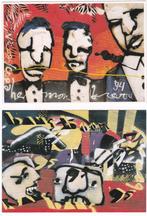 Thema Kunst 2x Herman Brood -kunstwerk op ansichtkaart 1995, Ongelopen, Cultuur en Media, Verzenden, 1980 tot heden