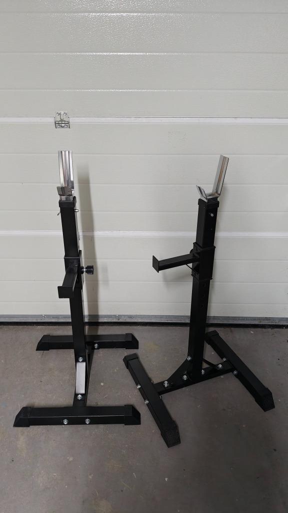 Squat- en Bankdruksteunen, Sport en Fitness, Fitnessmaterialen, Gebruikt, Overige typen, Benen, Borst, Ophalen