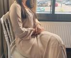 Marokkaanse Mooie beige jurk, Beige, Zo goed als nieuw, Onder de knie, Ophalen