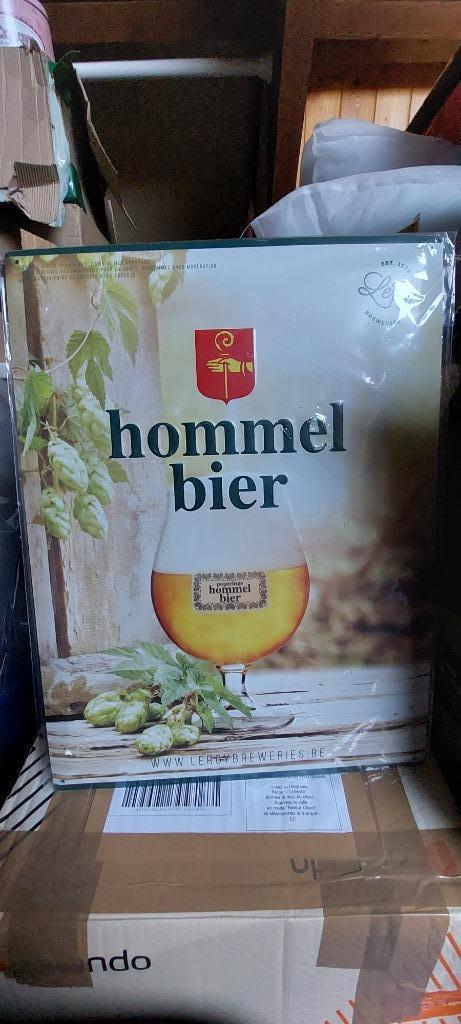 Reclamebord Hommelbier, Verzamelen, Biermerken, Nieuw, Reclamebord, Plaat of Schild, Overige merken, Ophalen of Verzenden