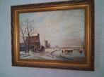 Hollands ijsgezicht schilderij, Huis en Inrichting, Woonaccessoires | Schilderijen, Tekeningen en Foto's, Ophalen of Verzenden