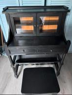 Zwart vintage secretaire, Huis en Inrichting, Kasten | Secretaires, Ophalen of Verzenden, Gebruikt